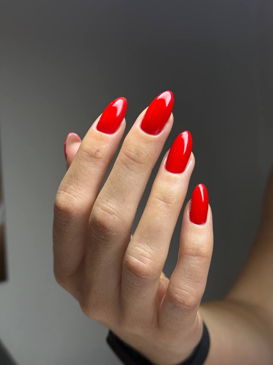 Hygienic manicure — precisely shaped natural nails